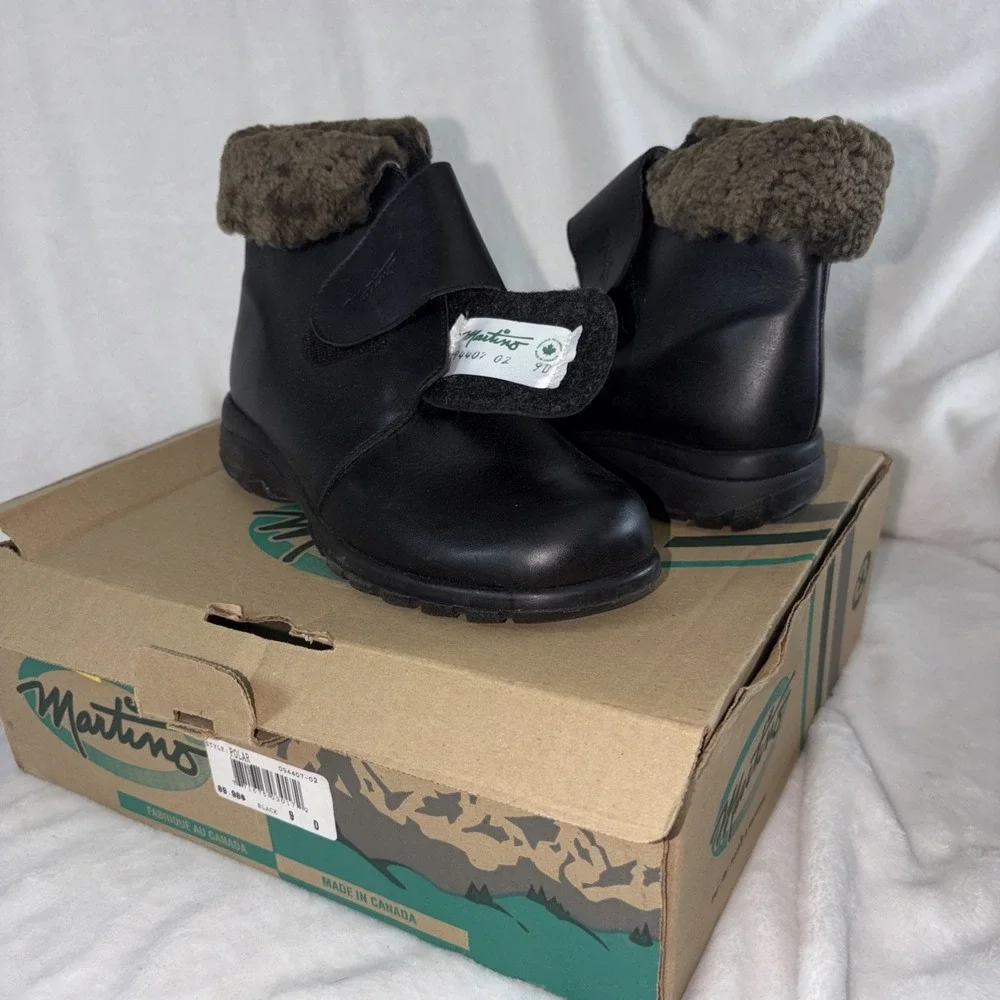 MARTINO POLAR Black WATERPROOF Winter BOOTS Women's 9‎ NEW IN BOX Grunge Y2K